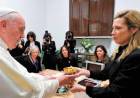 Fabiola Yañez se reunió con el papa Francisco