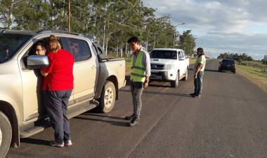 SE COMENZO CON LOS CONTROLES, ACCESO SUR DE SAUCE.