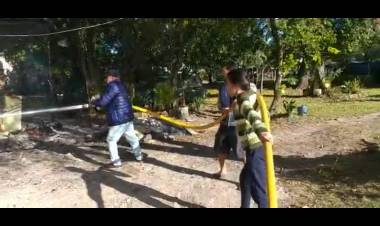 Se incendio una Vivienda en Sauce.