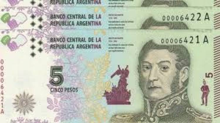 El 1 de febrero sale de circulación el billete de 5 pesos