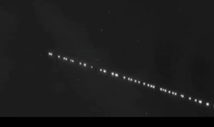 En las noches se veían las luces.