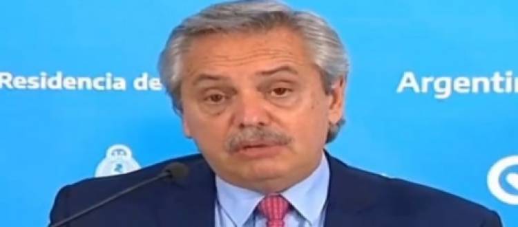 Alberto Fernández: "Vamos a prolongar la cuarentena hasta el fin de la Semana Santa"