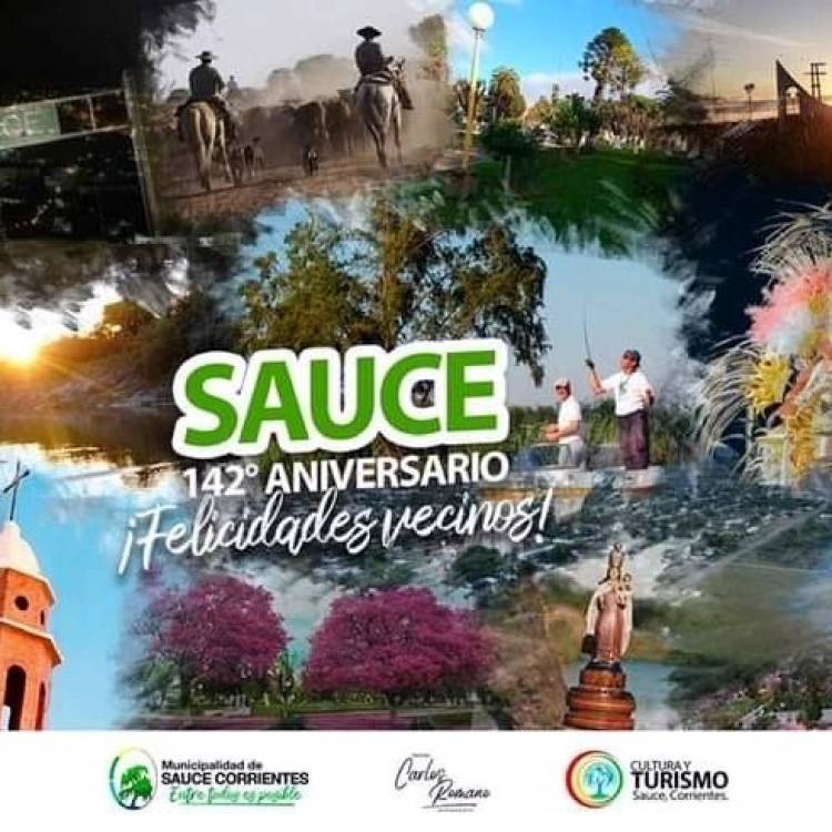 Nuestro pueblo de SAUCE está cumpliendo 142 Años